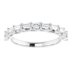 Platinum 3/8 CTW Natural Diamond Anniversary Band