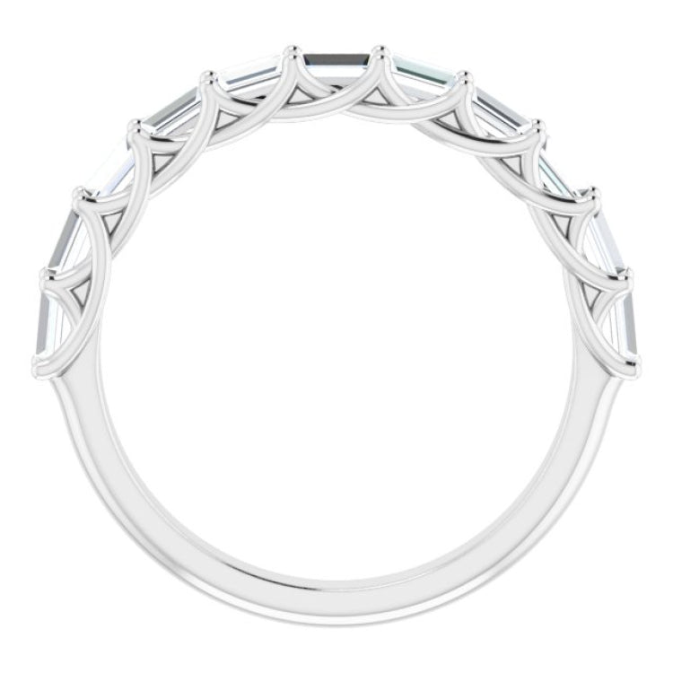 Platinum 3/4 CTW Natural Diamond Anniversary Band