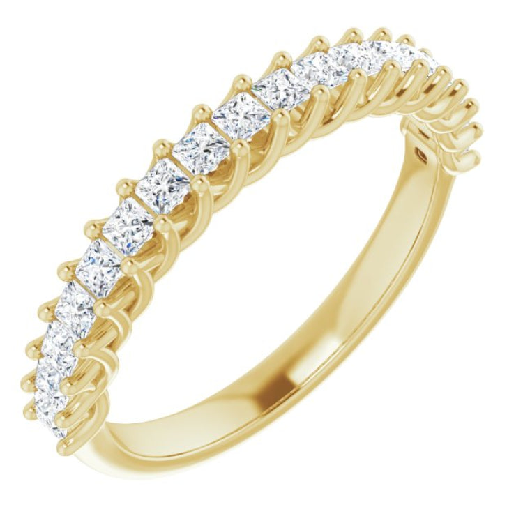 14K Yellow 1/2 CTW Natural Diamond Anniversary Band