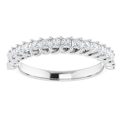 Platinum 1/2 CTW Natural Diamond Anniversary Band
