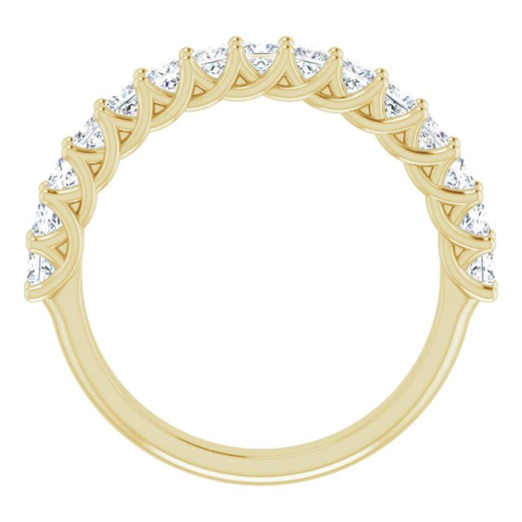 14K Yellow 1 CTW Natural Diamond Anniversary Band