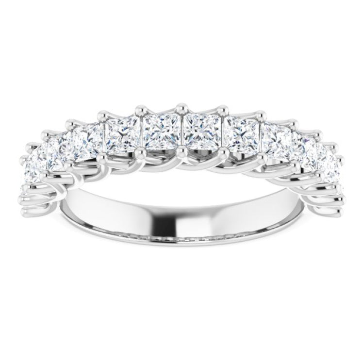 Platinum 1 1/3 CTW Natural Diamond Anniversary Band