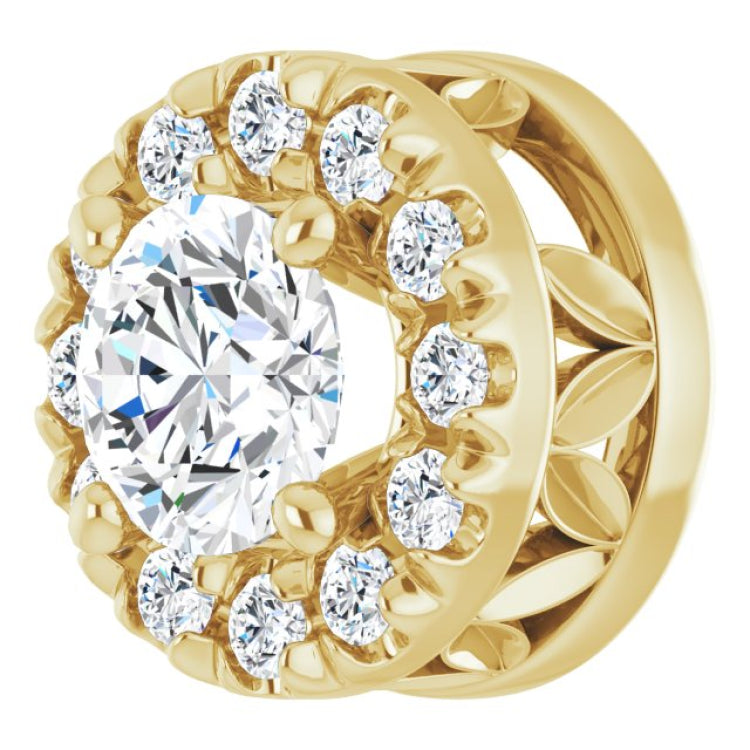 14K Yellow 1/3 CTW Natural Diamond Pendant