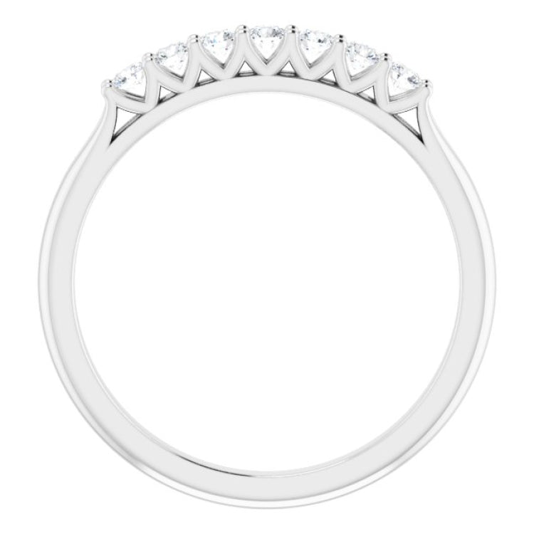 14K White 1/5 CTW Natural Diamond Anniversary Band