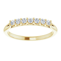 14K Yellow 1/5 CTW Natural Diamond Anniversary Band