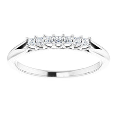 14K White 1/6 CTW Natural Diamond Anniversary Band