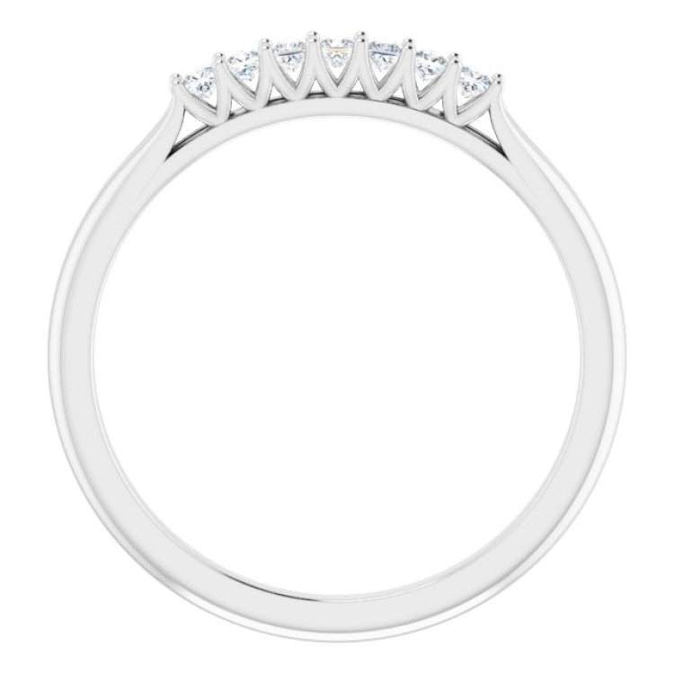 Platinum 1/6 CTW Natural Diamond Anniversary Band