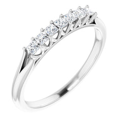 14K White 1/4 CTW Natural Diamond Anniversary Band