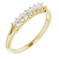 14K Yellow 1/4 CTW Natural Diamond Anniversary Band