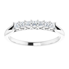 Platinum 1/4 CTW Natural Diamond Anniversary Band