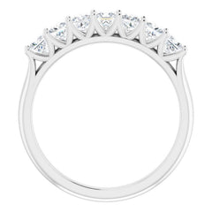 14K White 9/10 CTW Natural Diamond Anniversary Band