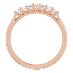 14K Rose 1/3 CTW Natural Diamond Anniversary Band