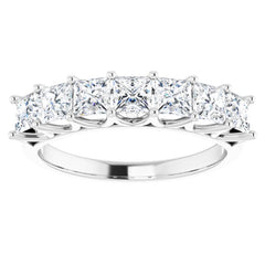 Platinum 1 3/8 CTW Natural Diamond Anniversary Band
