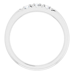 14K White 1/3 CTW Natural Diamond Anniversary Band