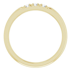 14K Yellow 1/5 CTW Natural Diamond Anniversary Band