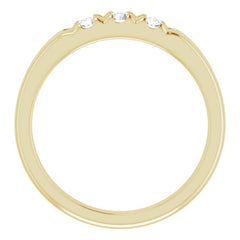 14K Yellow 1/3 CTW Natural Diamond Anniversary Band