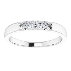 Platinum 1/5 CTW Natural Diamond Anniversary Band
