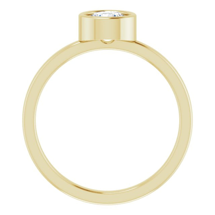 14K Yellow 5/8 CT Natural Diamond Ring