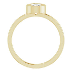 14K Yellow 5/8 CT Natural Diamond Ring