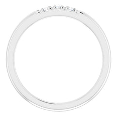 14K White 1/6 CTW Natural Diamond Anniversary Band