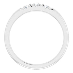 Platinum 1/4 CTW Natural Diamond Anniversary Band