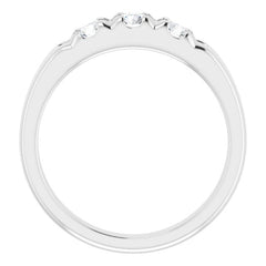 14K White 3/4 CTW Natural Diamond Anniversary Band