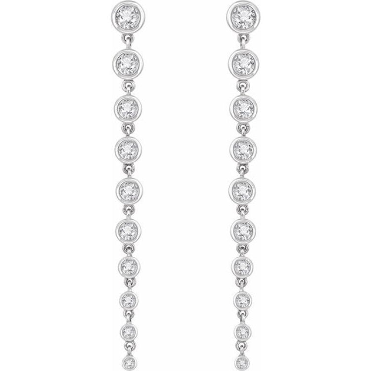 14K White 2 CTW Lab-Grown Diamond Earrings