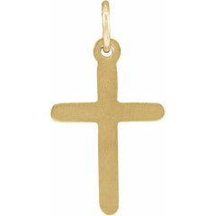 14K Yellow Cross Pendant