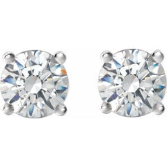 14K White Gold 1/4 CTW Natural Diamond Cocktail-Style Earrings