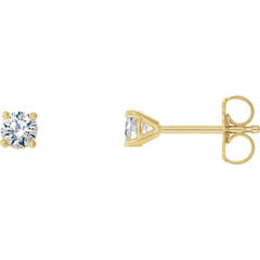 14K Yellow Gold 1/5 CTW Natural Diamond Cocktail-Style Earrings