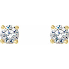 14K Yellow 1/5 CTW Natural Diamond Cocktail-Style Earrings