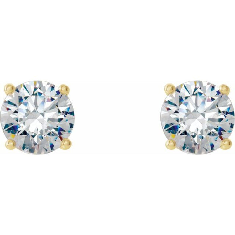 14K Yellow 1/2 CTW Natural Diamond Cocktail-Style Earrings
