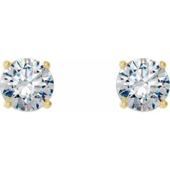 14K Yellow 1/2 CTW Natural Diamond Cocktail-Style Earrings