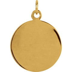 14K Yellow 15 mm St. Christopher Medal