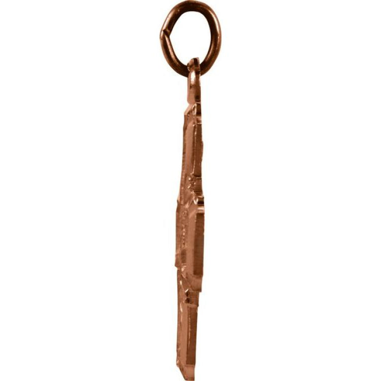 14K Yellow 18x18 mm Four-Way Cross Medal