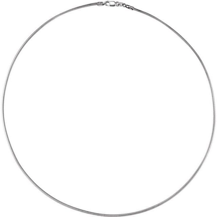 Sterling Silver 1.5 mm Snake 20" Chain