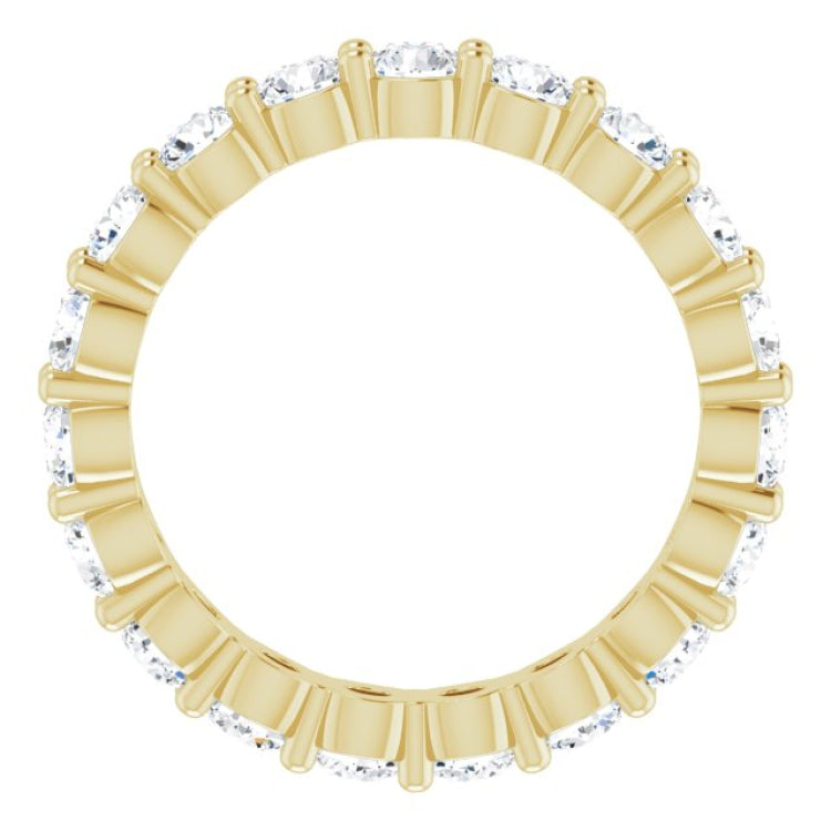 18K Yellow 1 3/4 CTW Natural Diamond Eternity Band Size 5.5