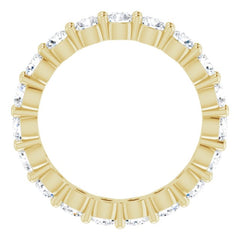 18K Yellow 1 3/4 CTW Natural Diamond Eternity Band Size 5