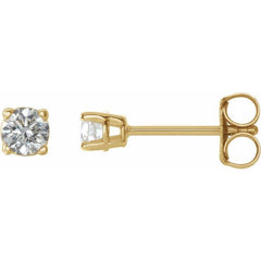 14K Yellow 1/5 CTW Natural Diamond Earrings