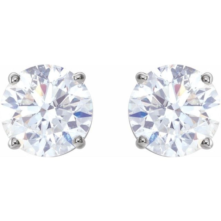 14K White 2 CTW Natural Diamond Earrings