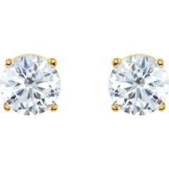 14K Yellow 1 CTW Natural Diamond Earrings