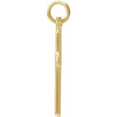 14K Yellow Cross Pendant