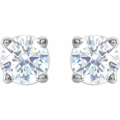 Platinum 1/3 CTW Natural Diamond Earrings