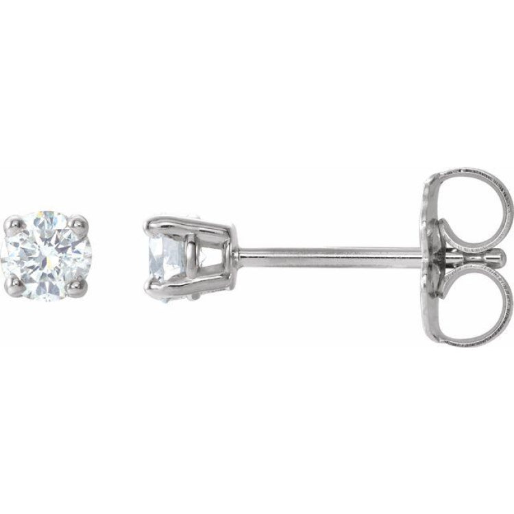 Platinum 1/5 CTW Natural Diamond Earrings