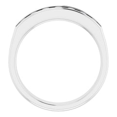 Platinum 3/4 CTW Natural Diamond Band