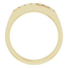 14K Yellow 3/4 CTW Natural Diamond Band