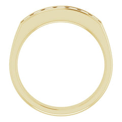 14K Yellow 9/10 CTW Natural Diamond Band