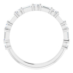 14K White 3/4 CTW Natural Diamond Anniversary Band