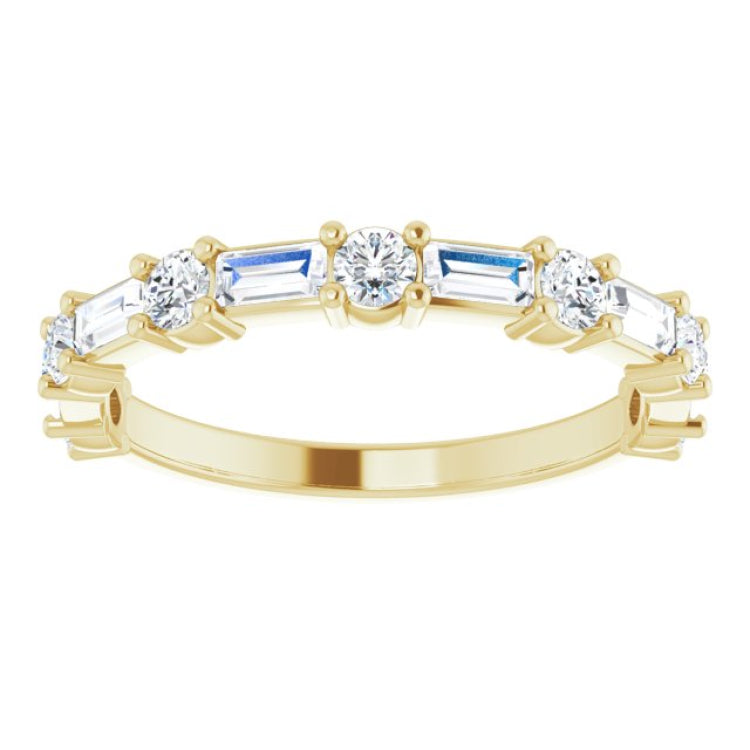14K Yellow 3/4 CTW Natural Diamond Anniversary Band
