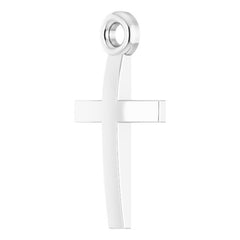 Platinum Cross 18" Necklace